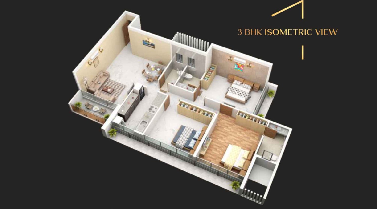 Crystal-Crown-3-BHK-Plan